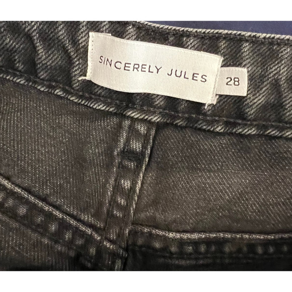 Sincerely Jules Crop Flare Jeans Size 28 - Picture 5 of 7